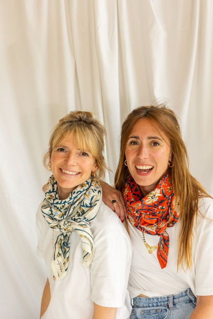 Foulard "Bird" sable Apache