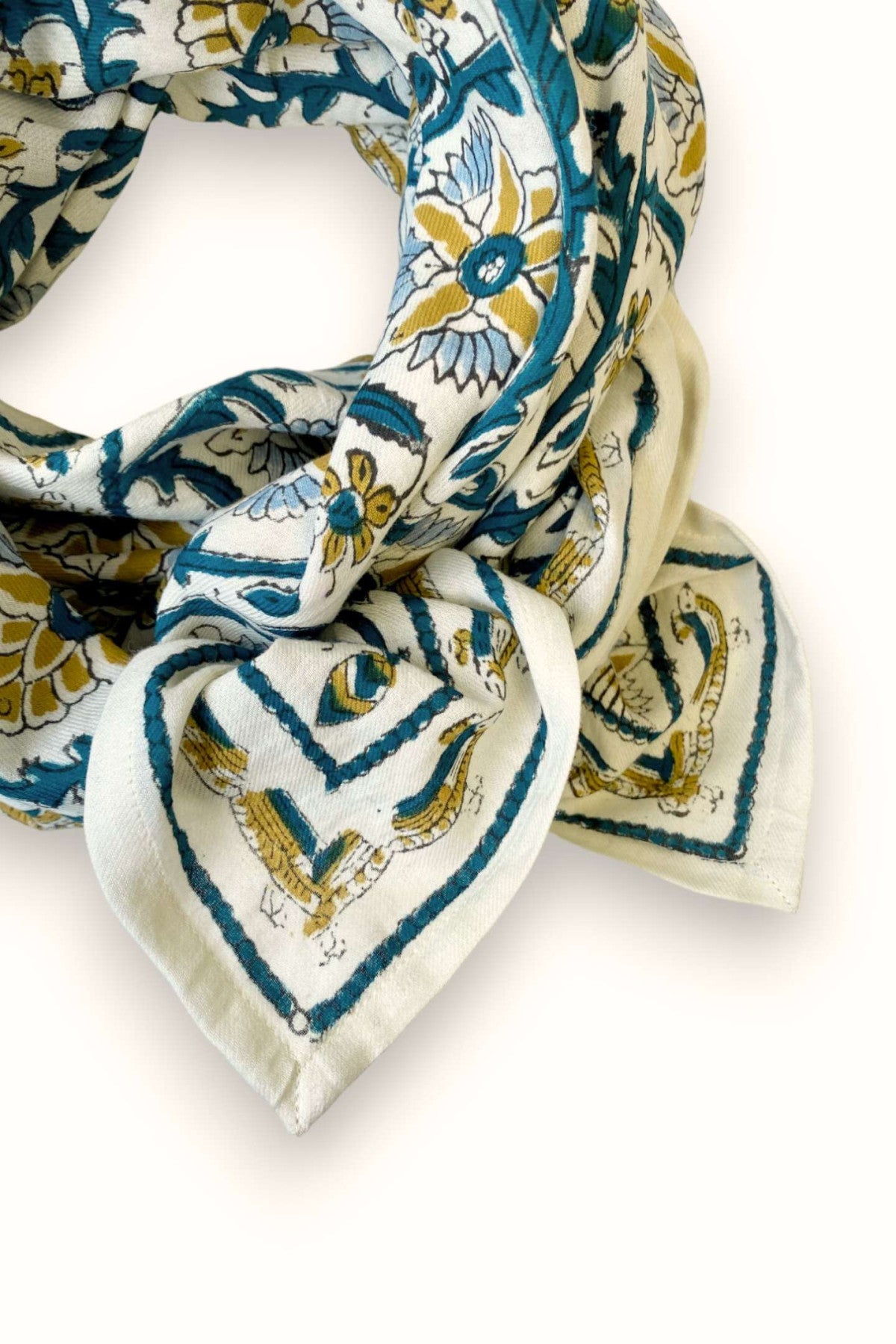 Foulard "Bird" sable Apache