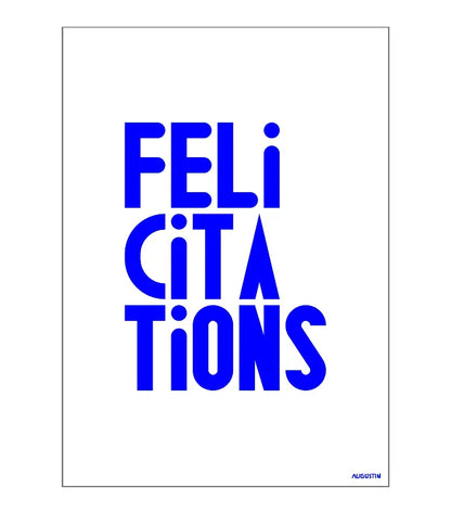 Carte postale - Félicitations