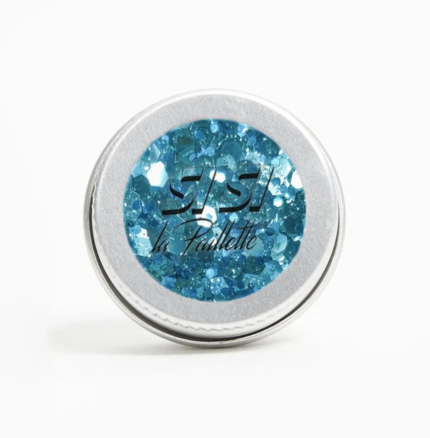 Paillettes bleues biodégradables