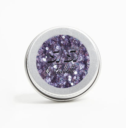 Paillettes violettes biodégradables