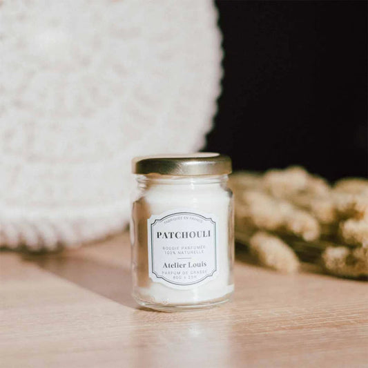bougie artisanale naturelle patchouli 