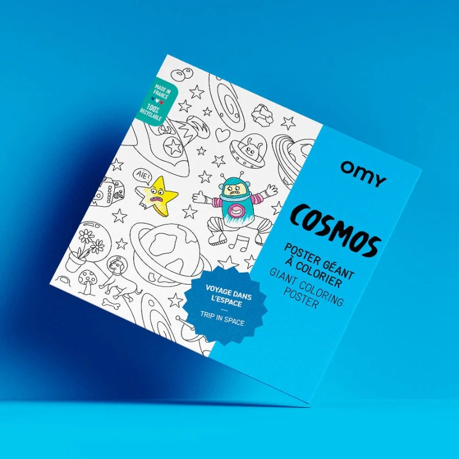 Poster géant à colorier Cosmo OMY