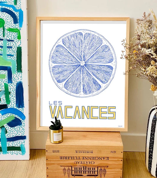 affiche Les vacances - Augustin