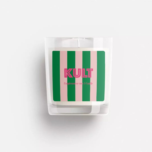 bougie kult pamplemousse rose