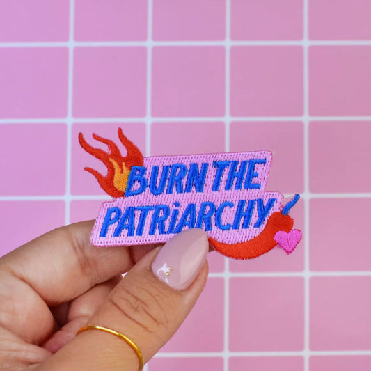 patch thermocollant malicieuse burn the patriarchy