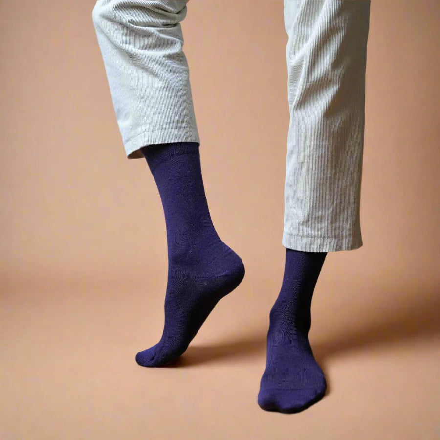chaussettes coton klue marines