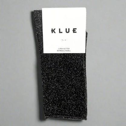 chaussettes pailletées noir