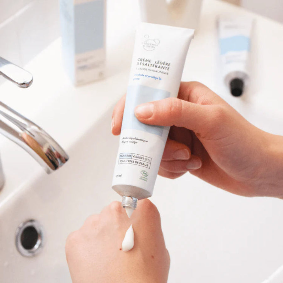 crème visage à l'acide hyaluronique