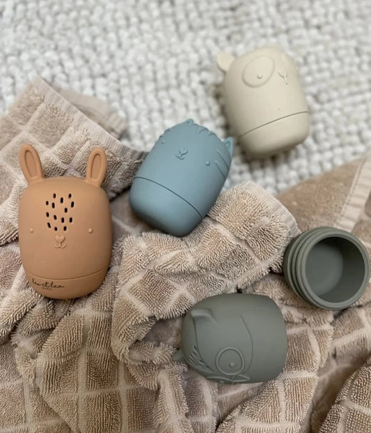 Jeux de bain en silicone - Tons Naturel