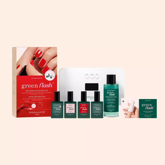 coffret de manucure semi permanent green flash