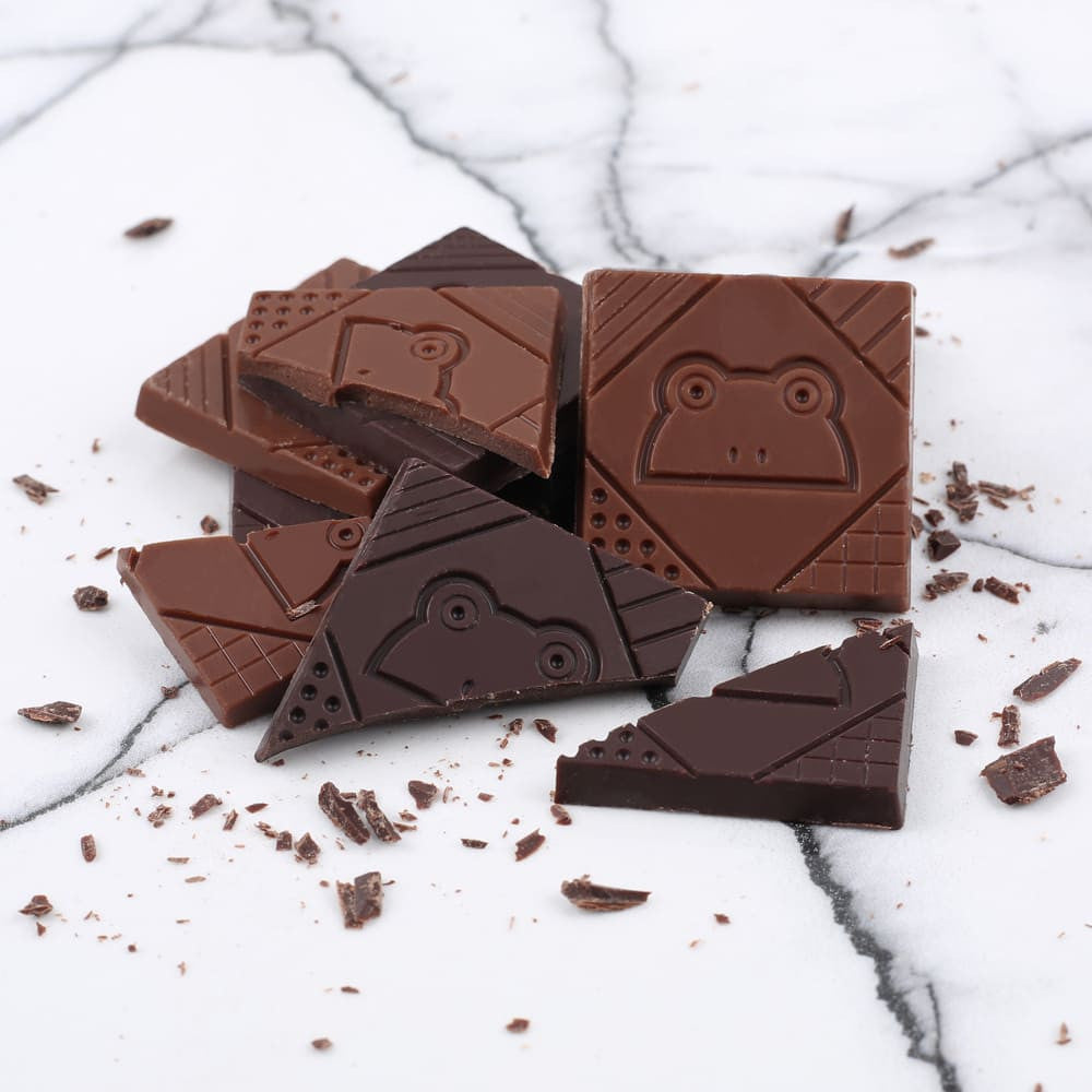 Coffret de 4 carrés de chocolat Bio