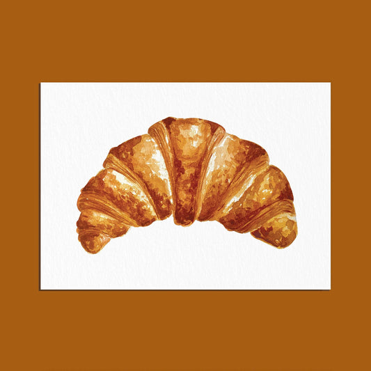 carte postale croissant ogre illustration