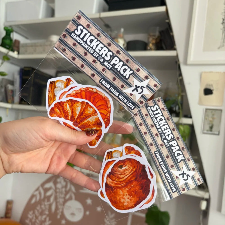 pack de stickers ogre illustration la boulangerie