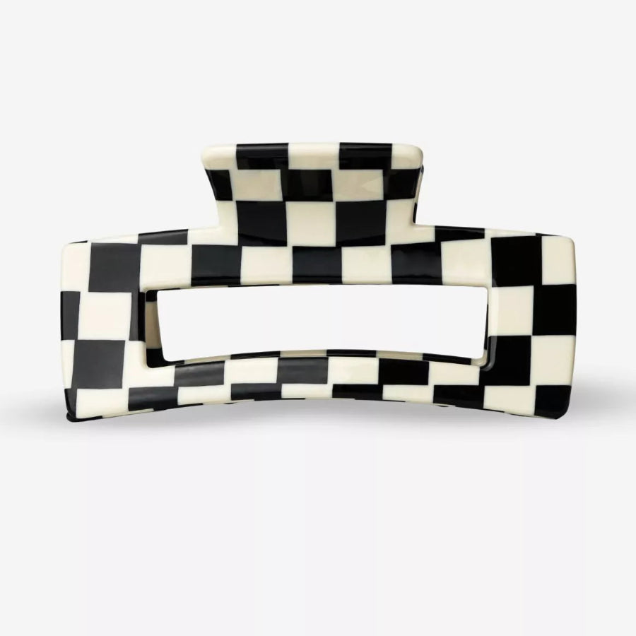 barrette à cheveux damier sasstie