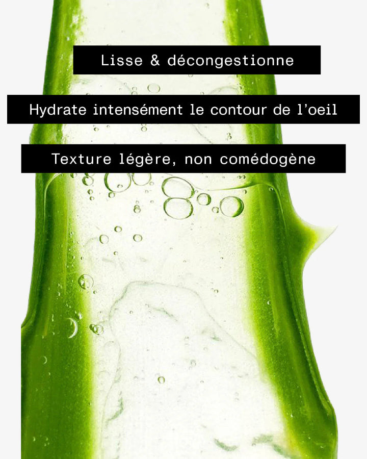propriétés des patch pour les yeux défatigants à l'aloe vera aloe paris