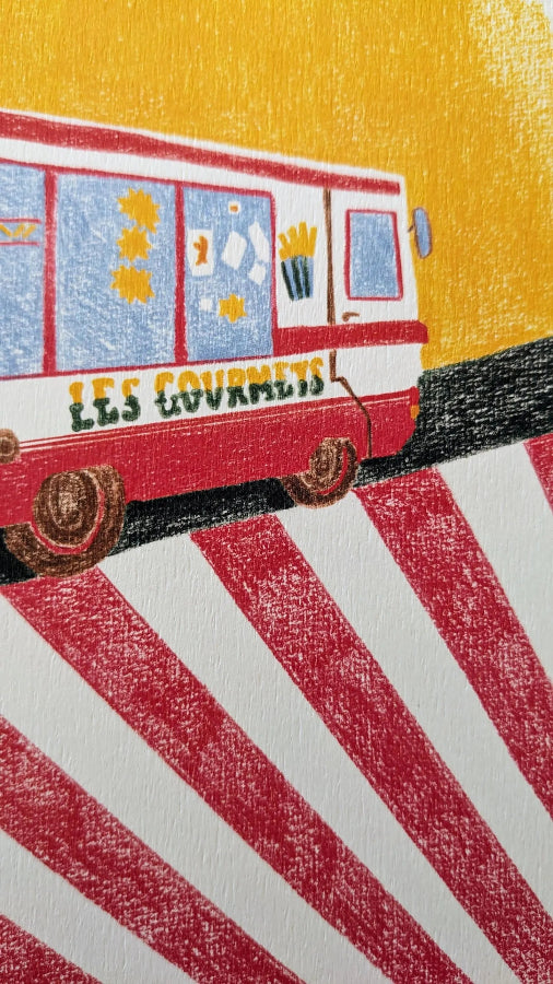 ZOOM ILLUSTRATION CAMION A FRITES