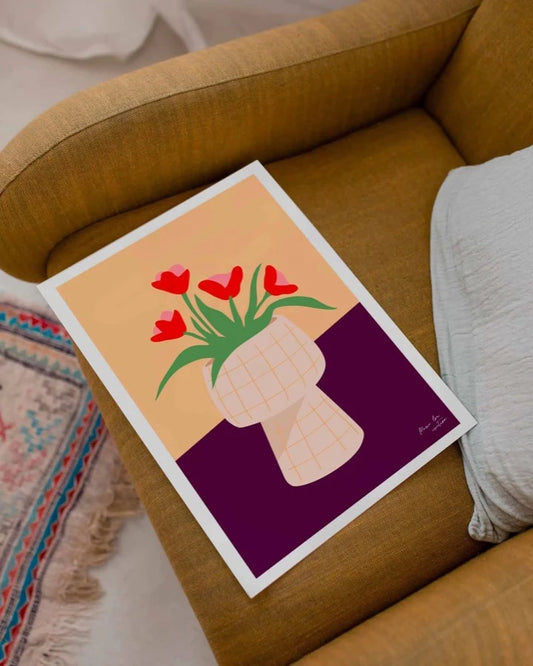 Affiche Les fleurs de Marie Lou Création