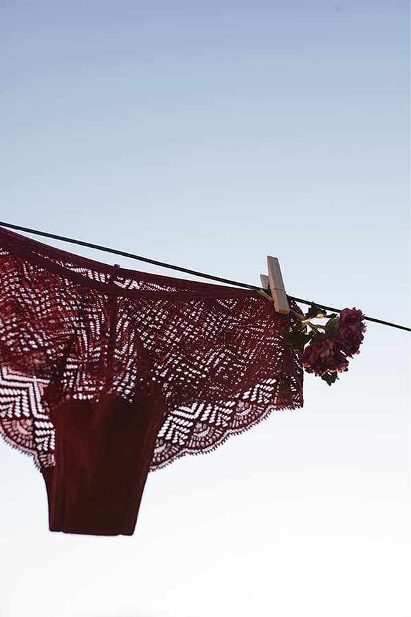 Shorty dawa grenat - Olly lingerie