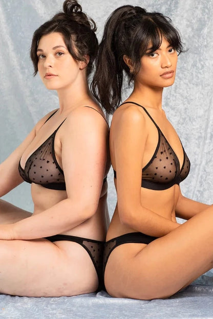 Soutien-gorge amour noir - Olly lingerie